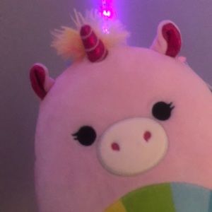 BNWT Squishmallow “Amor” Rainbow Unicorn